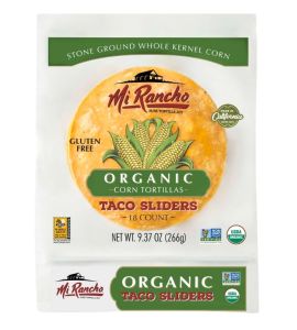Mi Rancho Orgainc Corn Taco Sliders Tortilla 266g