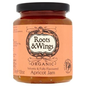 ROOTS & WINGS ORGANIC APRICOT JAM 340G
