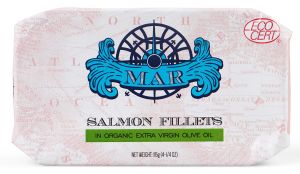 MAR SALMON FILLETS IN EXTRA VIRGIN OLIVE OIL CAN 115G 