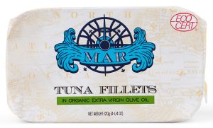 MAR TUNA FILLETS IN ORGANIC EXTRA VIRGIN OLIVE OIL CAN 120G
