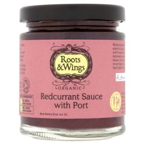 ROOTS & WINGS ORGANIC REDUCRRANT SAUCE WITH PORT 200G